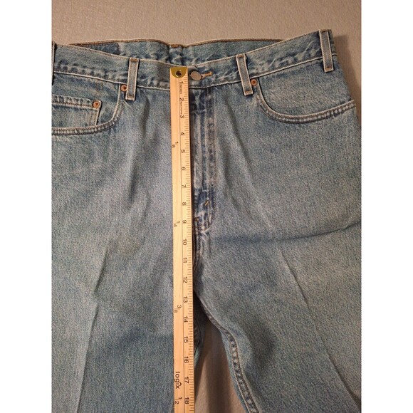 Vintage Levi's 505 Regular Fit Straight Leg Jeans Men's 38/30 Blue 1999 90s - Picture 4 of 15